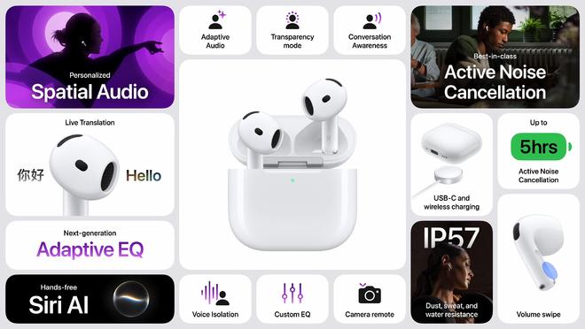 AirPods 5支持主动降噪，国行999元起