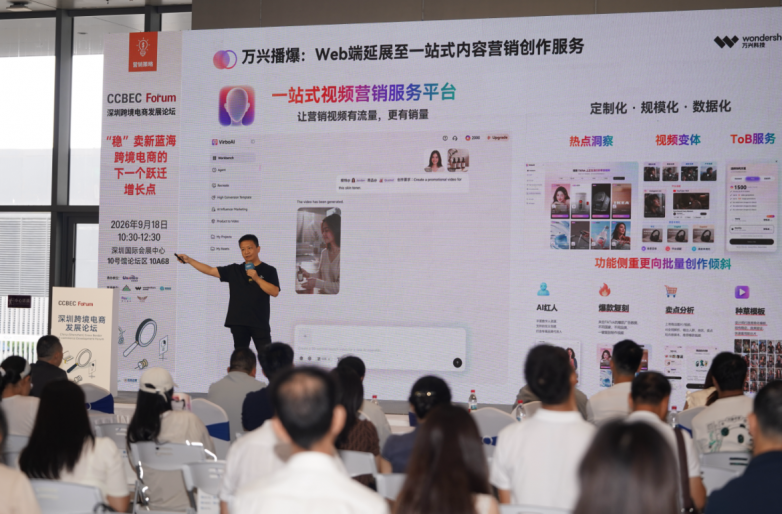 万兴科技登台CCBEC论坛 AI重塑视频范式助力“好货卖全球”