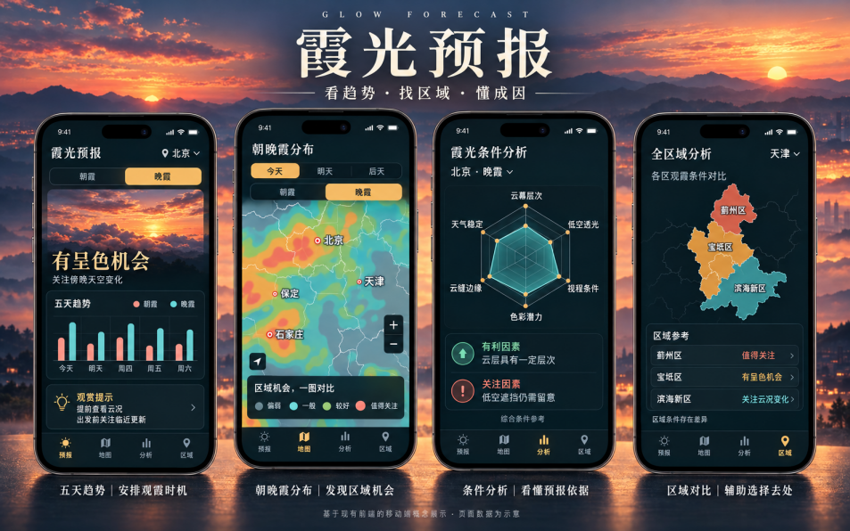官方推荐！中国气象局发布金秋朝晚霞观赏地图，华风爱科为您精准锁定每一抹秋色