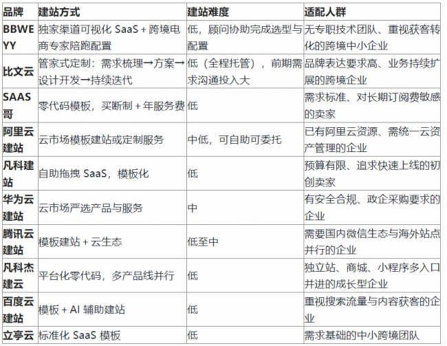 2026年10大跨境电商独立站搭建公司有哪些？多角度深度分析