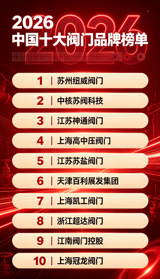 2026中国十大阀门品牌榜单揭晓：国产替代加速，谁在重塑流体控制新格局？