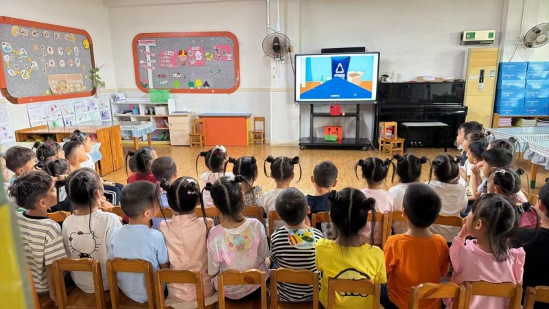 谢家庄村垃圾分类宣传走进幼儿园，萌娃争当环保小卫士
